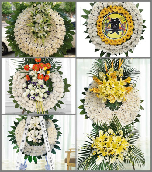 山东莱芜莱城区苗山镇祝上坡村花圈速递